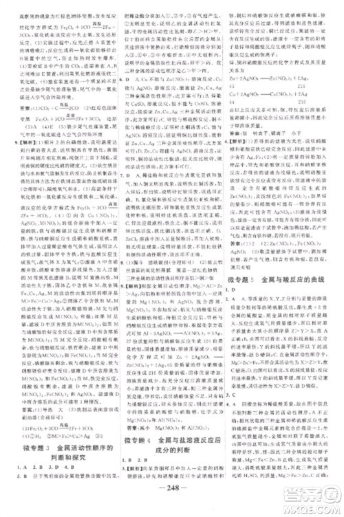 未来出版社2023世纪金榜初中全程复习方略九年级化学人教版参考答案