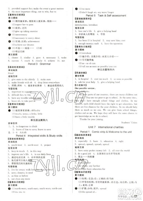 北京时代华文书局2023全品学练考八年级下册英语译林牛津版徐州专版参考答案