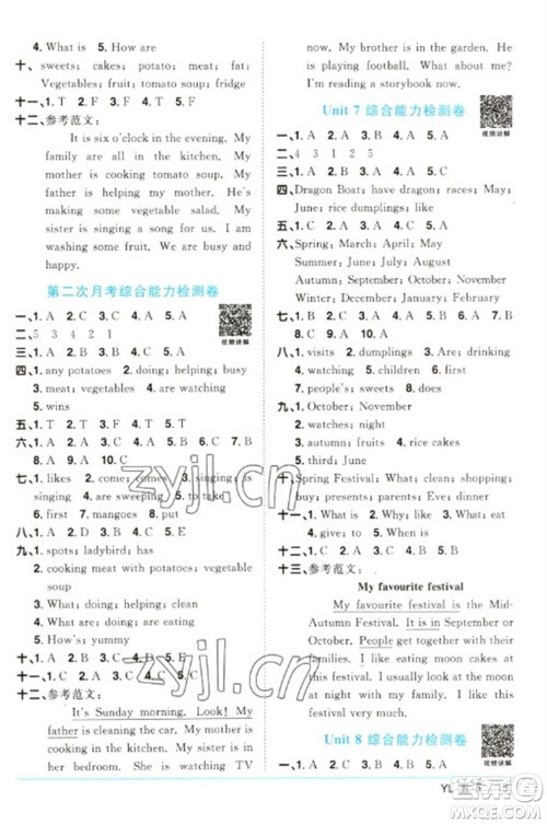 江西教育出版社2023阳光同学课时优化作业五年级英语下册译林版参考答案 江西教育出版社2023阳光同学课时优化作业五年级英语下册译林版参考答案
