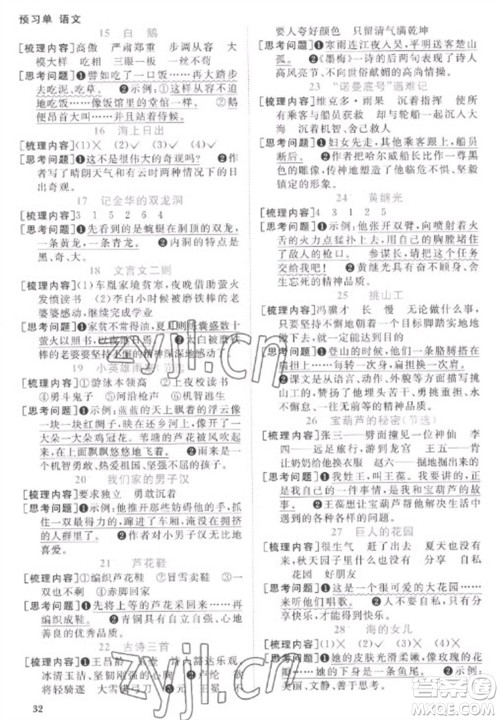 江西教育出版社2023阳光同学课时优化作业四年级语文下册人教版菏泽专版参考答案 江西教育出版社2023阳光同学课时优化作业四年级语文下册人教版菏泽专版参考答案