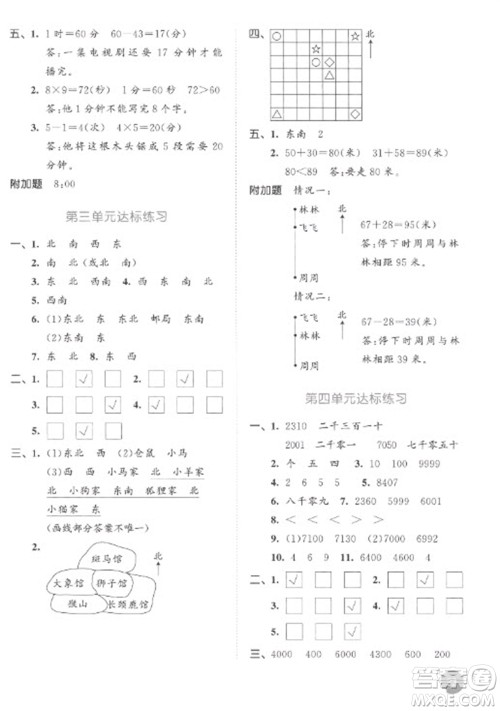 教育科学出版社2023春季53天天练二年级数学下册苏教版参考答案 教育科学出版社2023春季53天天练二年级数学下册苏教版参考答案