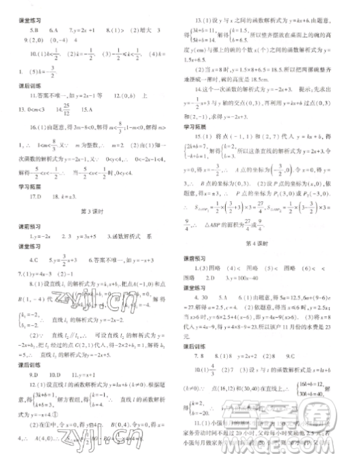 大象出版社2023初中同步练习册八年级下册数学人教版答案