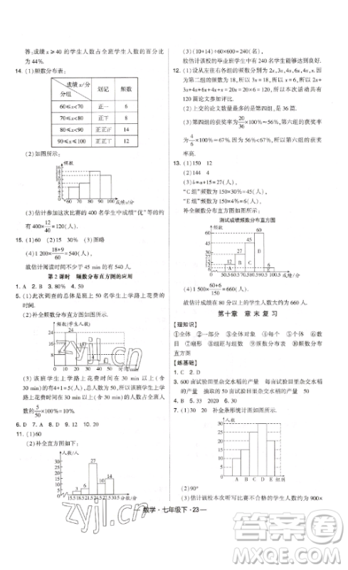 河海大学出版社2023经纶学典课时作业七年级下册数学人教版答案 河海大学出版社2023经纶学典课时作业七年级下册数学人教版答案
