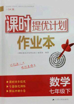 江苏人民出版社2023课时提优计划作业本七年级数学下册苏科版参考答案 江苏人民出版社2023课时提优计划作业本七年级数学下册苏科版参考答案