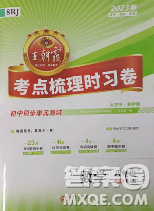 江西人民出版社2023王朝霞考点梳理时习卷八年级下册数学人教版答案