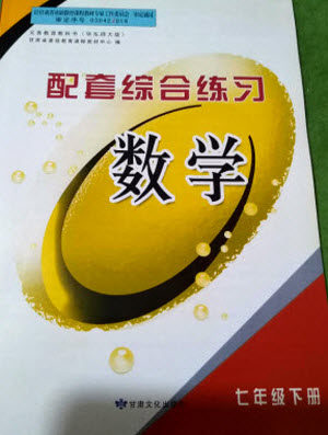 甘肃文化出版社2023数学配套综合练习七年级下册华师大版参考答案 甘肃文化出版社2023数学配套综合练习七年级下册华师大版参考答案