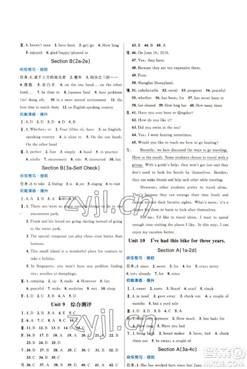 人民教育出版社2023初中同步测控优化设计八年级英语下册人教版精编版参考答案 人民教育出版社2023初中同步测控优化设计八年级英语下册人教版精编版参考答案