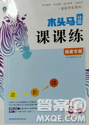 湖南师范大学出版社2023木头马分层课课练三年级数学下册人教版浙江专版参考答案