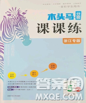 湖南师范大学出版社2023木头马分层课课练五年级数学下册人教版浙江专版参考答案