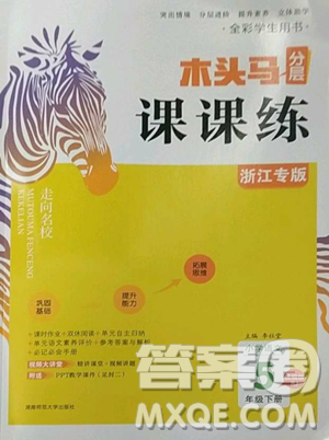 湖南师范大学出版社2023木头马分层课课练五年级语文下册人教版浙江专版参考答案 湖南师范大学出版社2023木头马分层课课练五年级语文下册人教版浙江专版参考答案