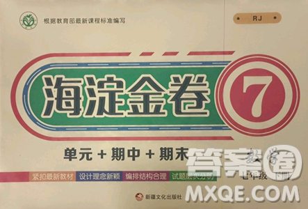 新疆文化出版社2023海淀金卷七年级数学下册人教版参考答案