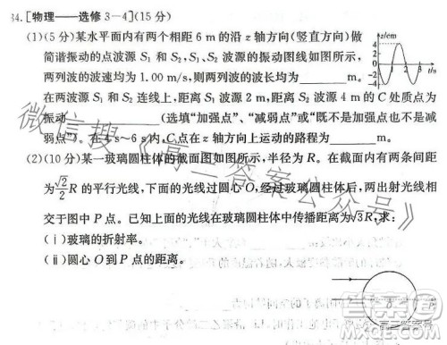 全国大联考2023届高三第六次联考6LK理科综合试卷答案
