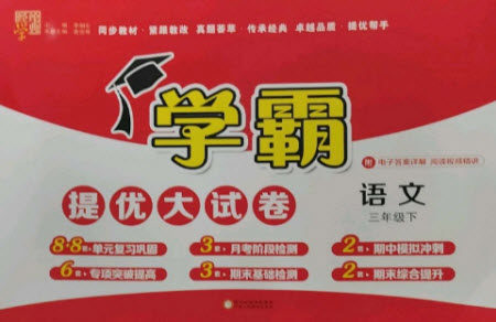 宁夏人民教育出版社2023学霸提优大试卷三年级语文下册人教版参考答案 宁夏人民教育出版社2023学霸提优大试卷三年级语文下册人教版参考答案