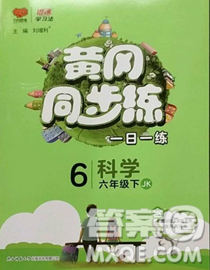 陕西师范大学出版总社有限公司2023黄冈同步练一日一练六年级科学下册教科版参考答案 陕西师范大学出版总社有限公司2023黄冈同步练一日一练六年级科学下册教科版参考答案