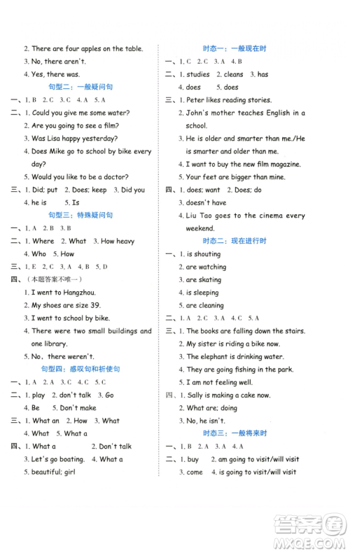 吉林教育出版社2023好卷六年级英语下册人教PEP版参考答案