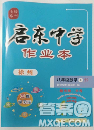 龙门书局2023启东中学作业本八年级下册数学江苏版徐州专版参考答案 龙门书局2023启东中学作业本八年级下册数学江苏版徐州专版参考答案