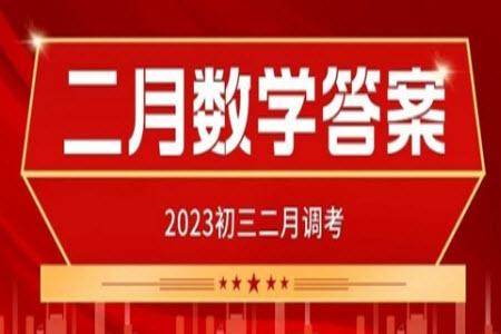 2023年武汉市初三二调数学真题试卷答案