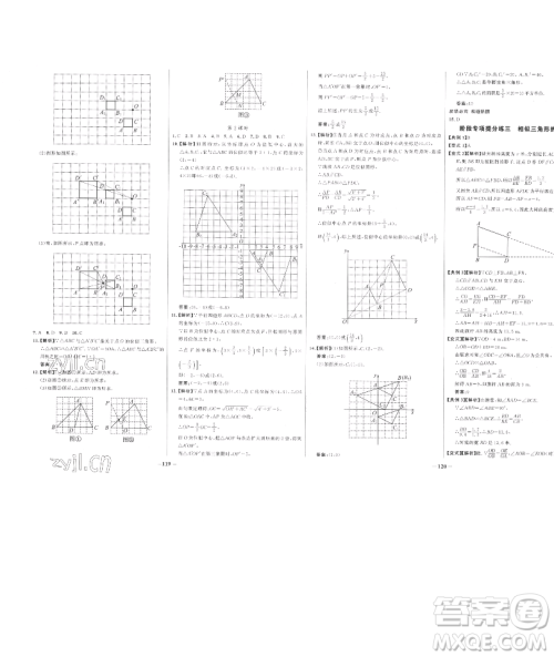 延边大学出版社2023世纪金榜百练百胜九年级下册数学人教版参考答案