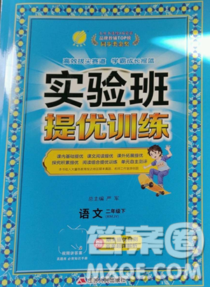江苏人民出版社2023实验班提优训练二年级下册语文人教版参考答案