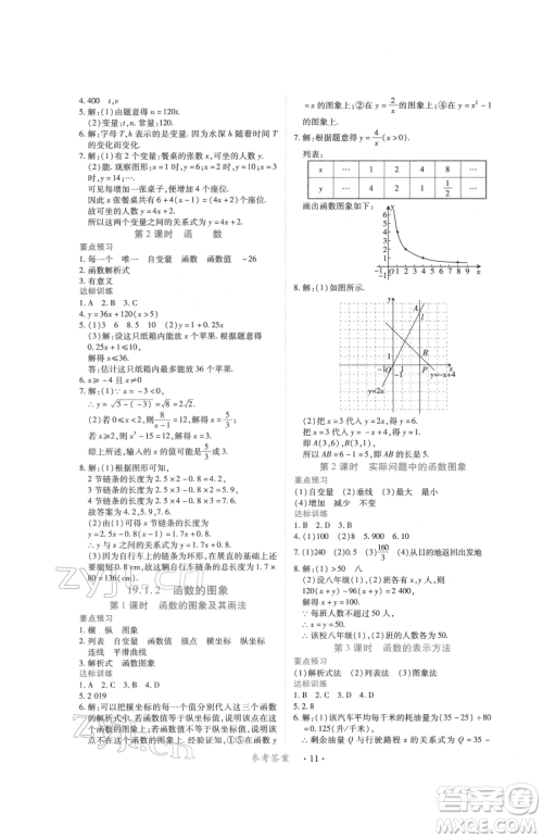 江西人民出版社2023一课一练创新练习八年级下册数学人教版参考答案