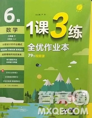 江苏人民出版社2023春季1课3练单元达标测试六年级下册数学苏科版参考答案 江苏人民出版社2023春季1课3练单元达标测试六年级下册数学苏科版参考答案