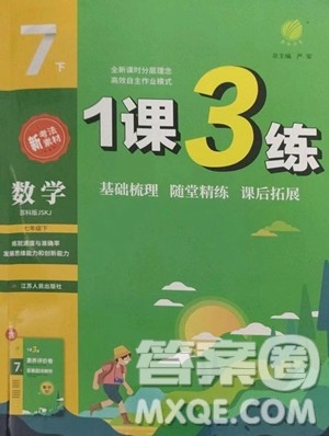 江苏人民出版社2023春季1课3练单元达标测试七年级下册数学苏科版参考答案