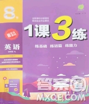 江苏人民出版社2023春季1课3练单元达标测试八年级下册英语译林版参考答案