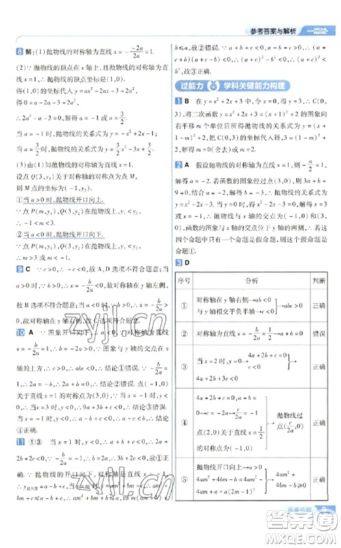 南京师范大学出版社2023一遍过九年级数学下册华东师大版参考答案