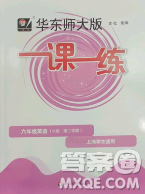 华东师范大学出版社2023华东师大版一课一练六年级下册英语沪教牛津版参考答案 华东师范大学出版社2023华东师大版一课一练六年级下册英语沪教牛津版参考答案