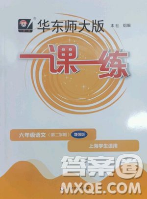 华东师范大学出版社2023华东师大版一课一练六年级下册语文人教版增强版五四制参考答案 华东师范大学出版社2023华东师大版一课一练六年级下册语文人教版增强版五四制参考答案