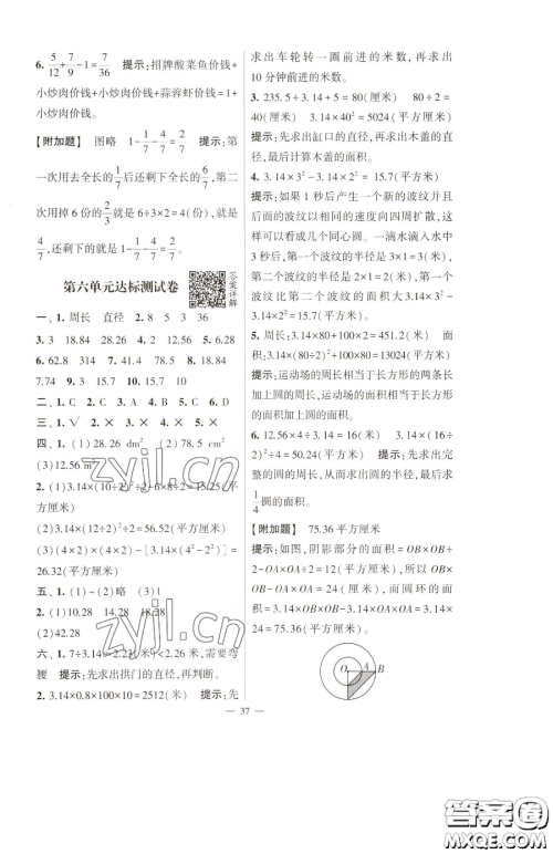 宁夏人民教育出版社2023经纶学典提高班五年级下册数学苏教版江苏专版参考答案