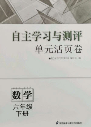 江苏凤凰科学技术出版社2023自主学习与测评单元活页卷六年级数学下册苏教版参考答案