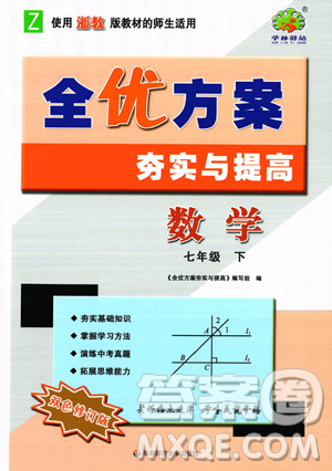 华东师范大学出版社2023全优方案夯实与提高七年级下册数学浙教版参考答案