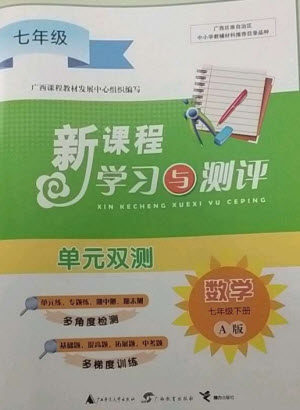 广西师范大学出版社2023新课程学习与测评单元双测七年级数学下册人教版A版参考答案