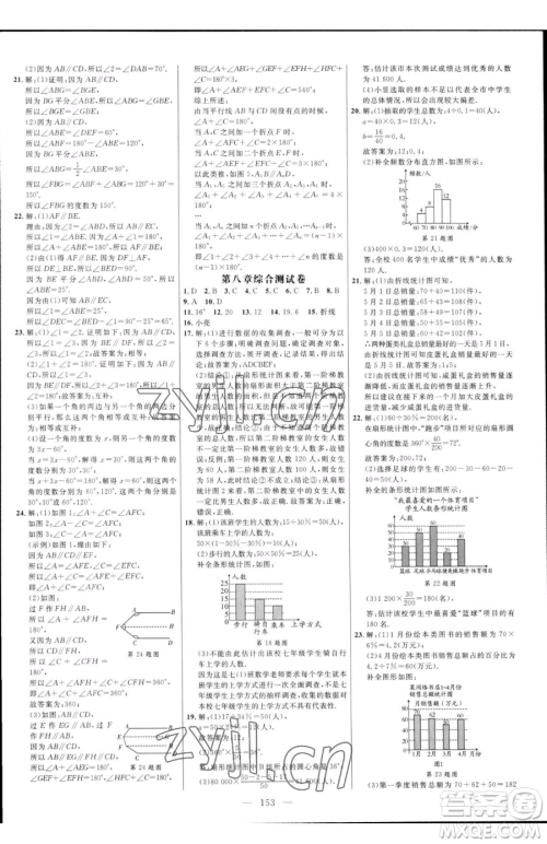 延边大学出版社2023细解巧练六年级下册数学鲁教版五四制参考答案