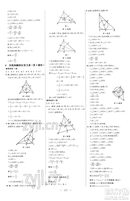 延边大学出版社2023细解巧练九年级下册数学鲁教版五四制参考答案