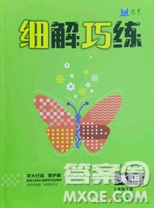 延边大学出版社2023细解巧练三年级下册英语人教版参考答案