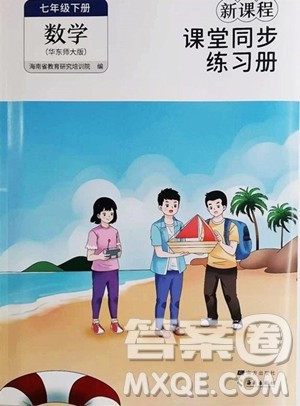 海南出版社2023新课程课堂同步练习册七年级下册数学华东师大版参考答案
