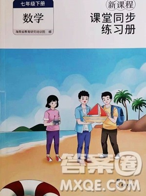 海南出版社2023新课程课堂同步练习册七年级下册数学人教版参考答案