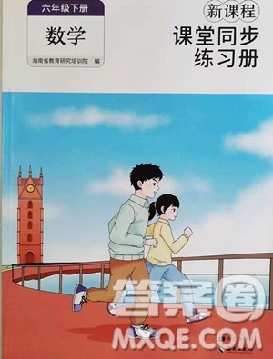 海南出版社2023新课程课堂同步练习册六年级下册数学人教版参考答案 海南出版社2023新课程课堂同步练习册六年级下册数学人教版参考答案