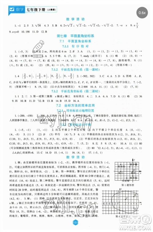 辽海出版社2023新课程数学能力培养七年级下册人教版参考答案 辽海出版社2023新课程数学能力培养七年级下册人教版参考答案