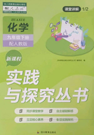 四川教育出版社2023新课程实践与探究丛书九年级化学下册人教版参考答案 四川教育出版社2023新课程实践与探究丛书九年级化学下册人教版参考答案