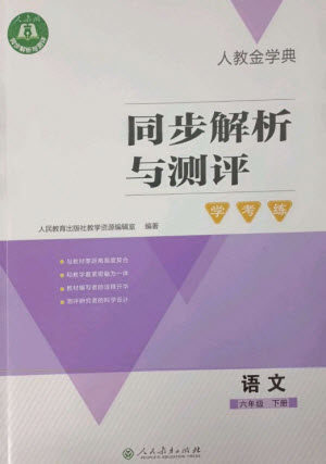 人民教育出版社2023人教金学典同步解析与测评学考练六年级语文下册人教版参考答案