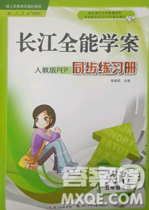 长江少年儿童出版社2023长江全能学案同步练习册五年级下册英语人教版参考答案