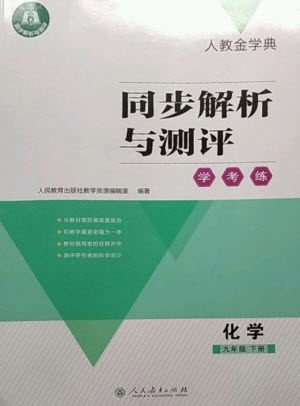 人民教育出版社2023人教金学典同步解析与测评学考练九年级化学下册人教版参考答案