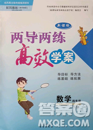 希望出版社2023新课标两导两练高效学案四年级下册数学凤凰版参考答案