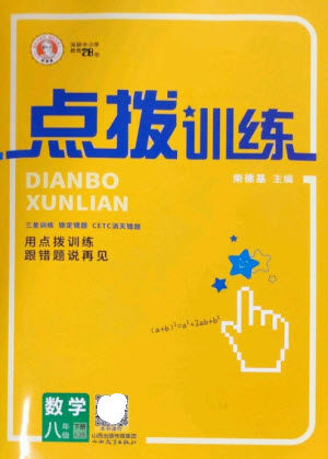 山西教育出版社2023点拨训练八年级数学下册湘教版参考答案 山西教育出版社2023点拨训练八年级数学下册湘教版参考答案