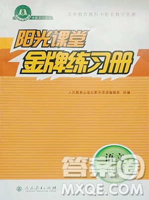 人民教育出版社2023阳光课堂金牌练习册五年级下册语文人教版参考答案