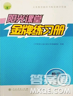 人民教育出版社2023阳光课堂金牌练习册七年级下册数学人教版参考答案 人民教育出版社2023阳光课堂金牌练习册七年级下册数学人教版参考答案