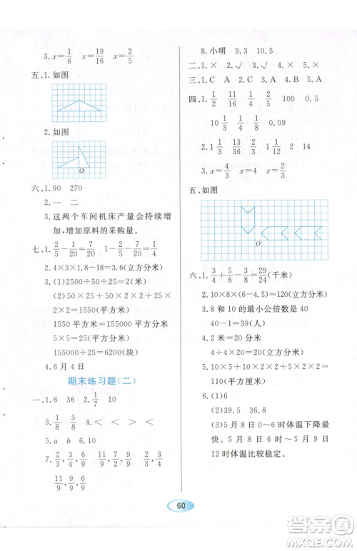黑龙江教育出版社2023资源与评价五年级下册数学人教版参考答案 黑龙江教育出版社2023资源与评价五年级下册数学人教版参考答案